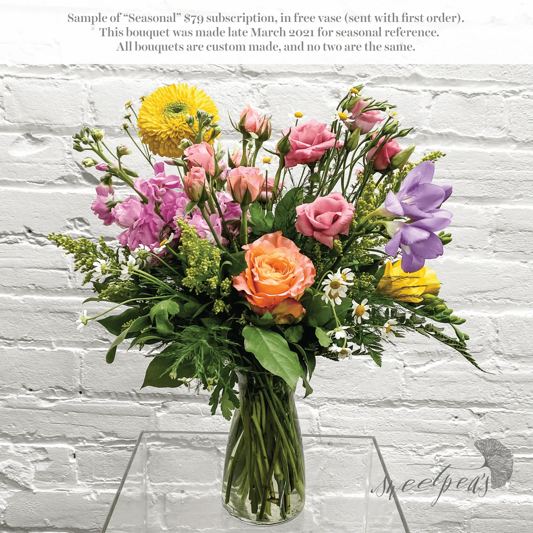 Floral Subscriptions - Seasonal Bouquet (Modest)