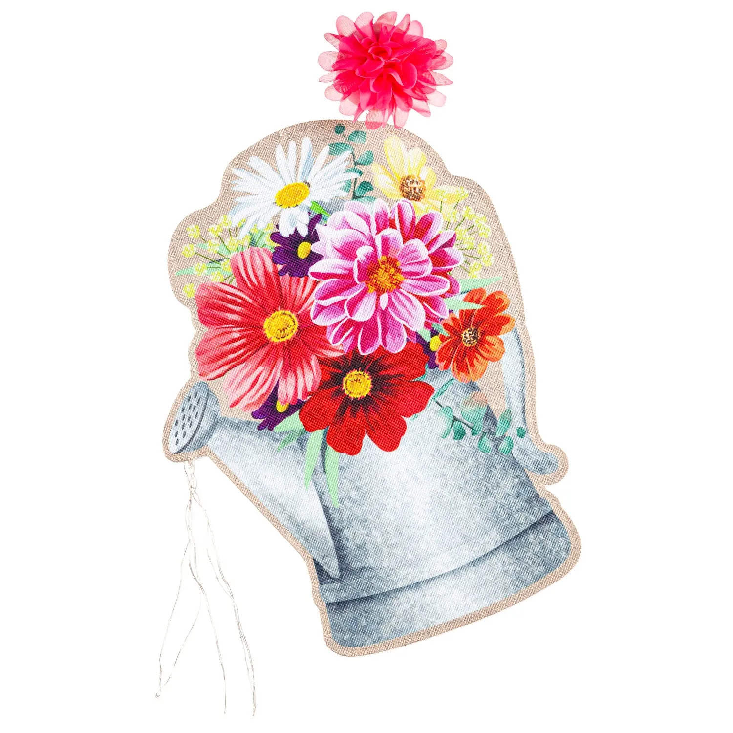 Floral Watering Can LED Window Décor,2ddw2261