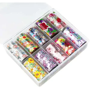 Flower Transfer Foil Nail Art - Pack #1 - Pack