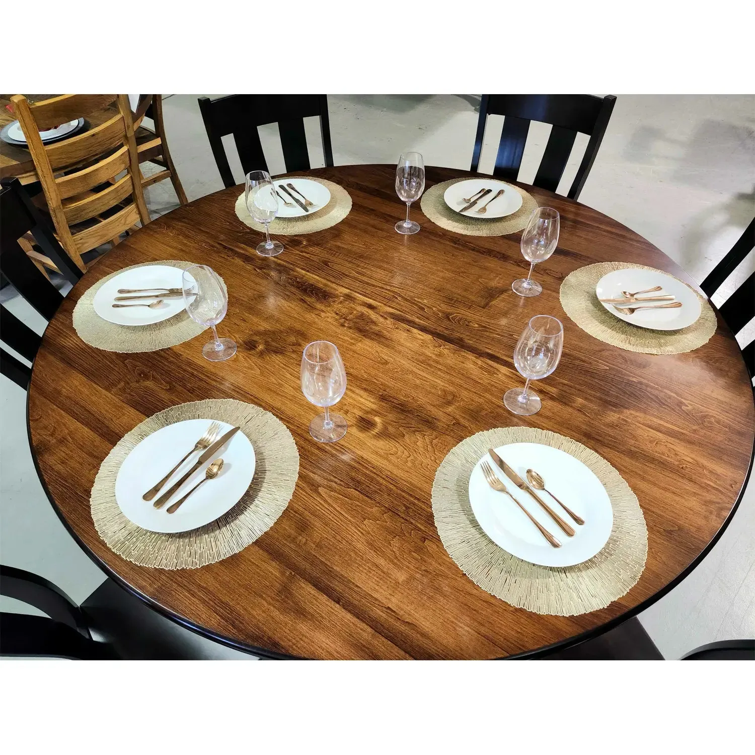 Foles 6 Person Round Dining Table Set