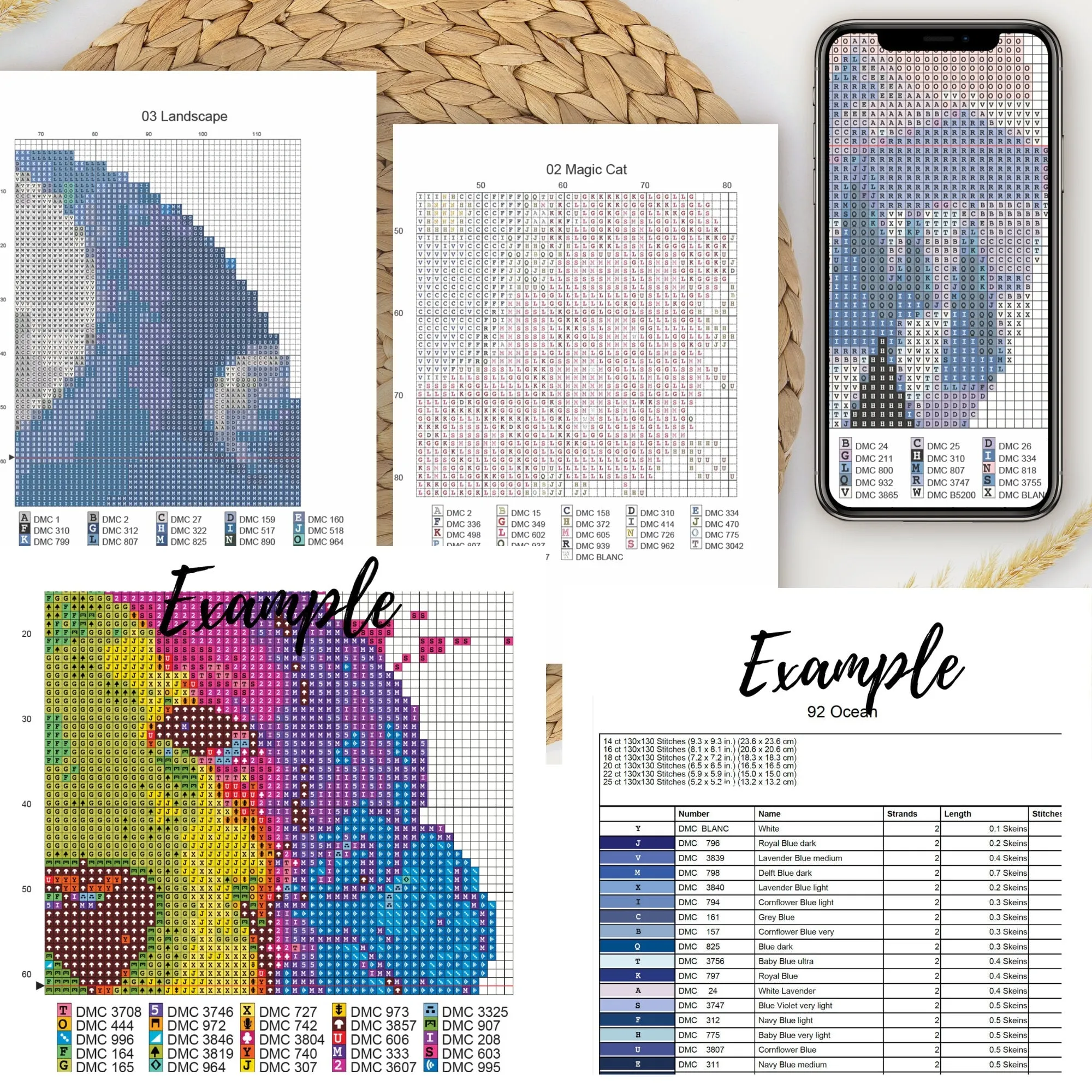 Forest Light Cross Stitch Pattern #771