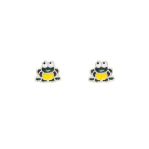 Frog Prince Enamel Post Stud Earring Children's Jewelry Gift