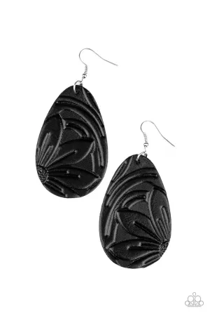 Garden Therapy - Black Earring