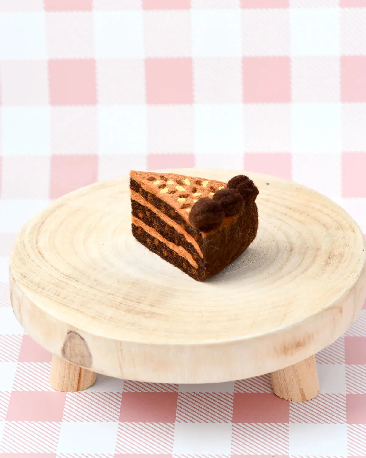 German Chocolate Cake Slice Felt Play Food
