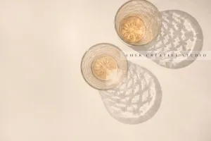 Glasses in Sunlight with Reflection