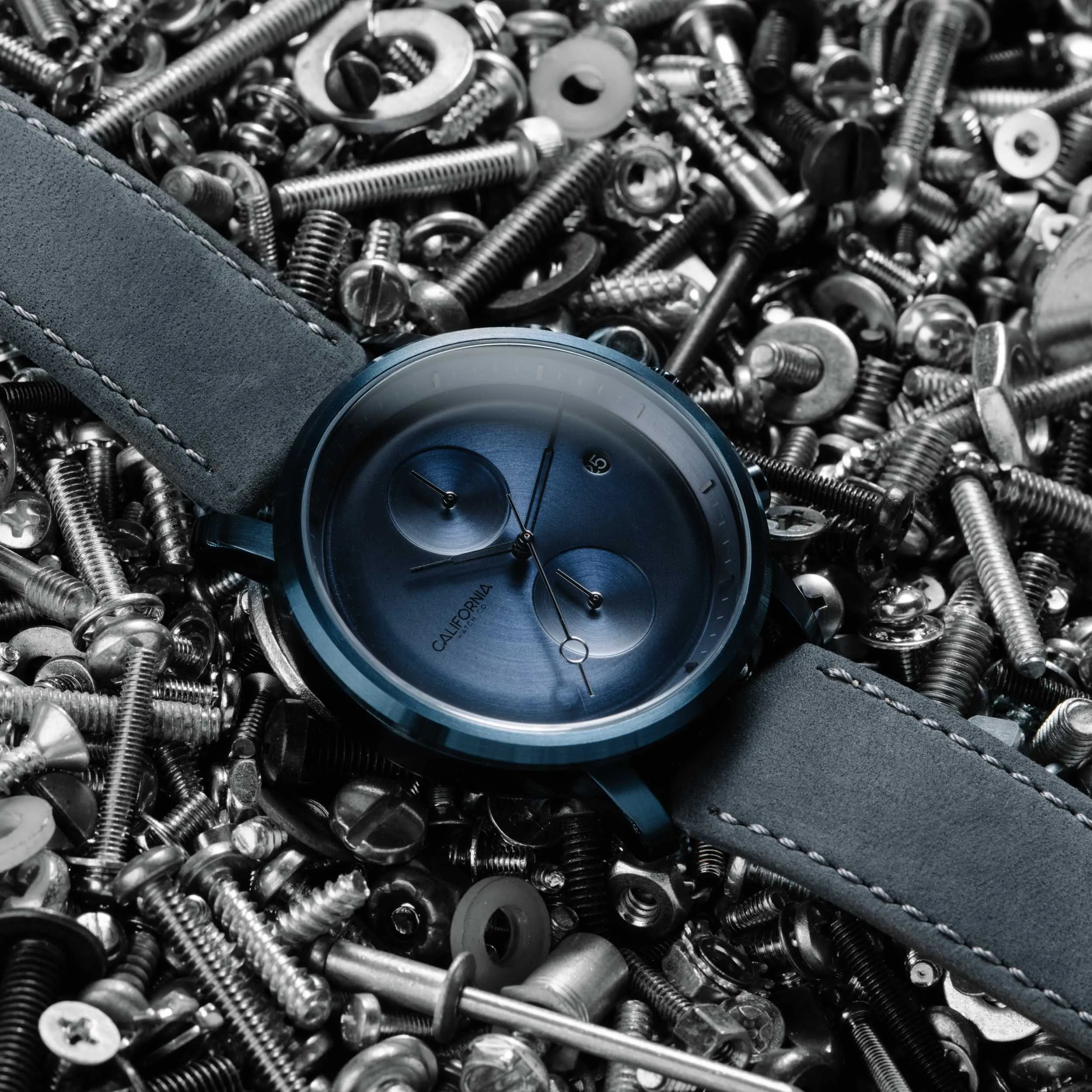 Golden Gate Chrono Leather Deep Blue Gray