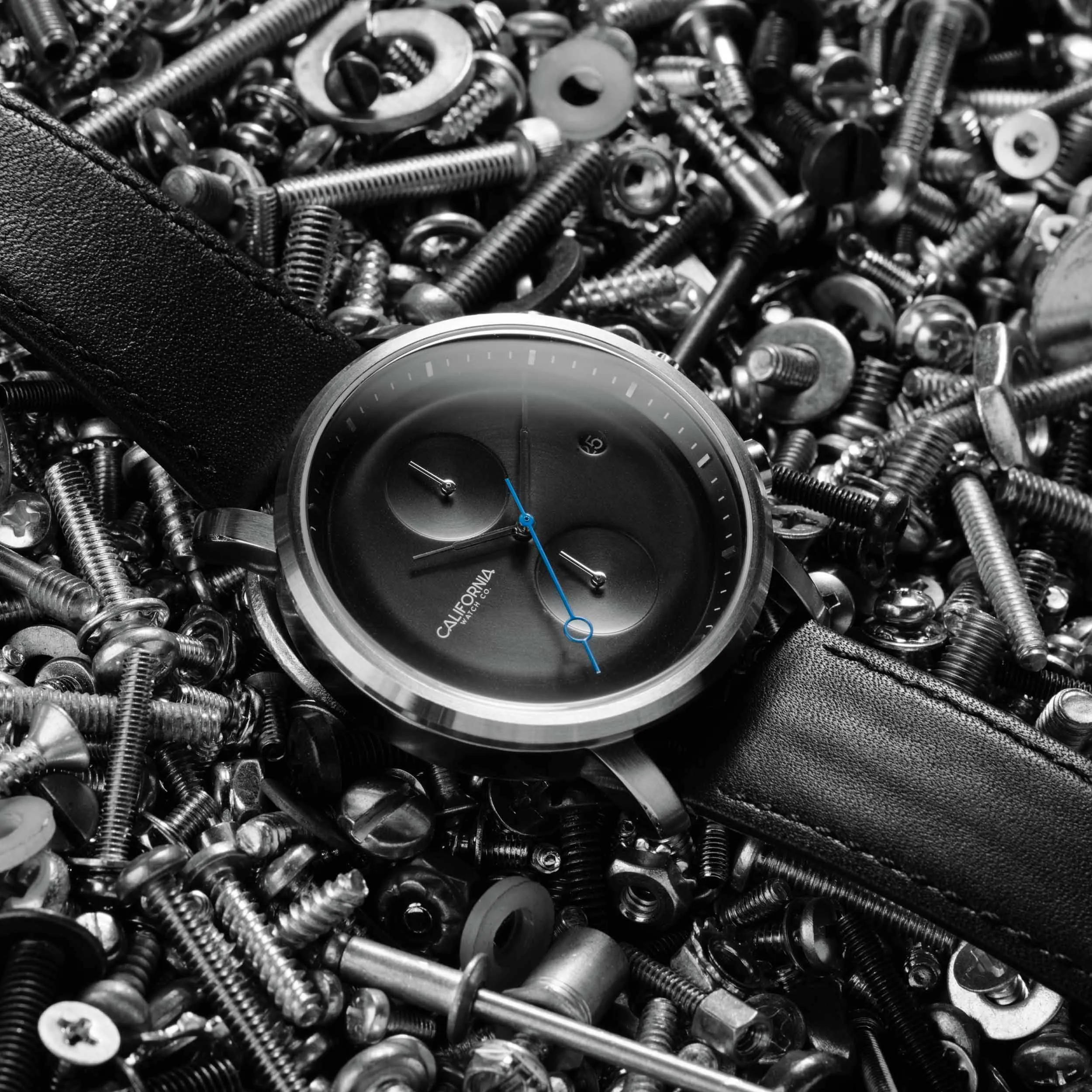 Golden Gate Chrono Leather Silver Black