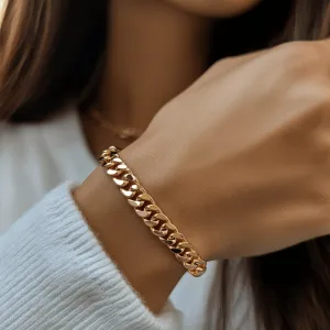 Golden Legacy Miami Cuban Link Bracelet- Solid 10k