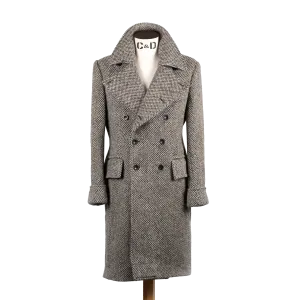Greatcoat in Cream Barlycorn Wool