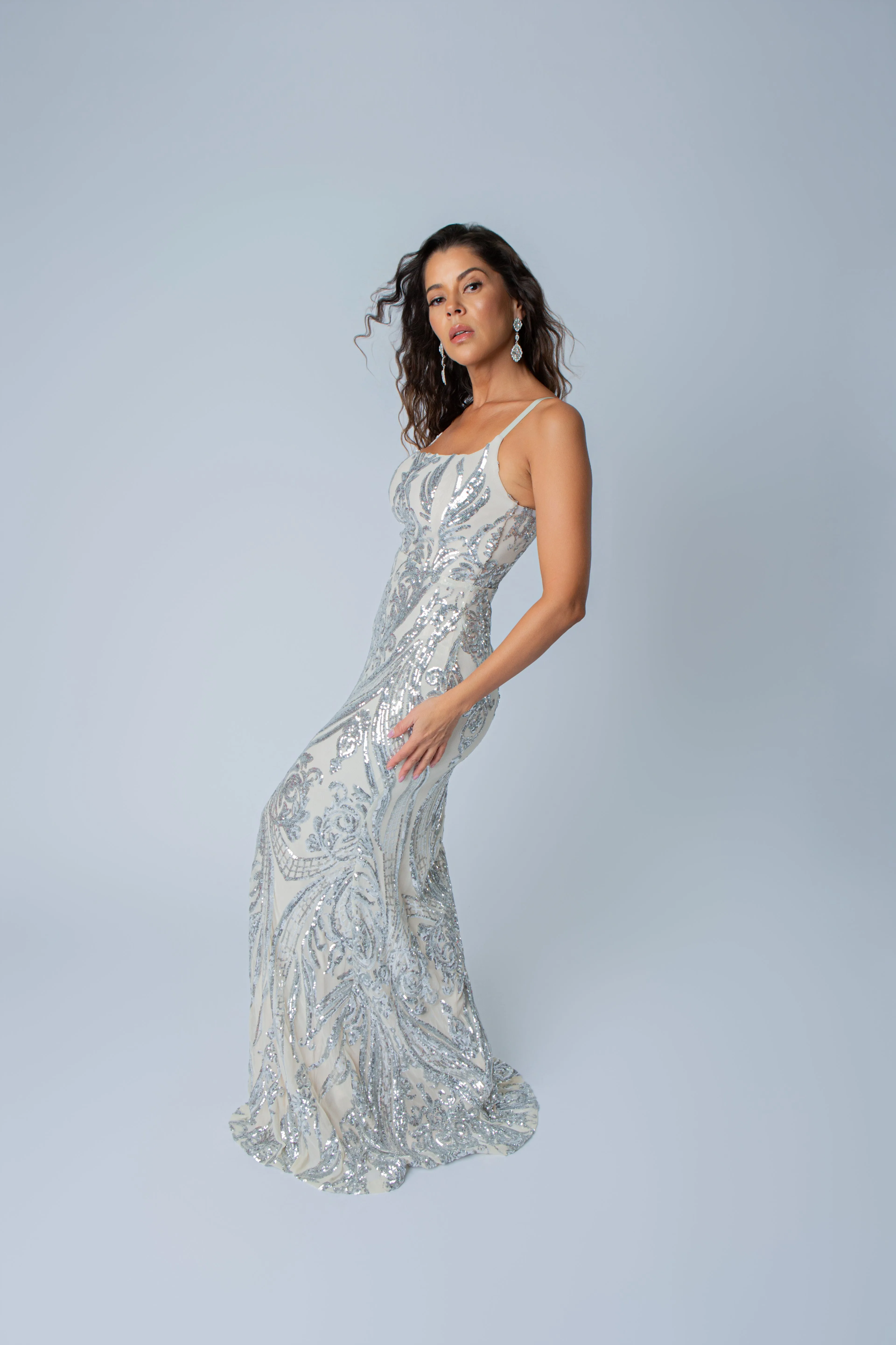 GRETA SEQUIN MAXI DRESS