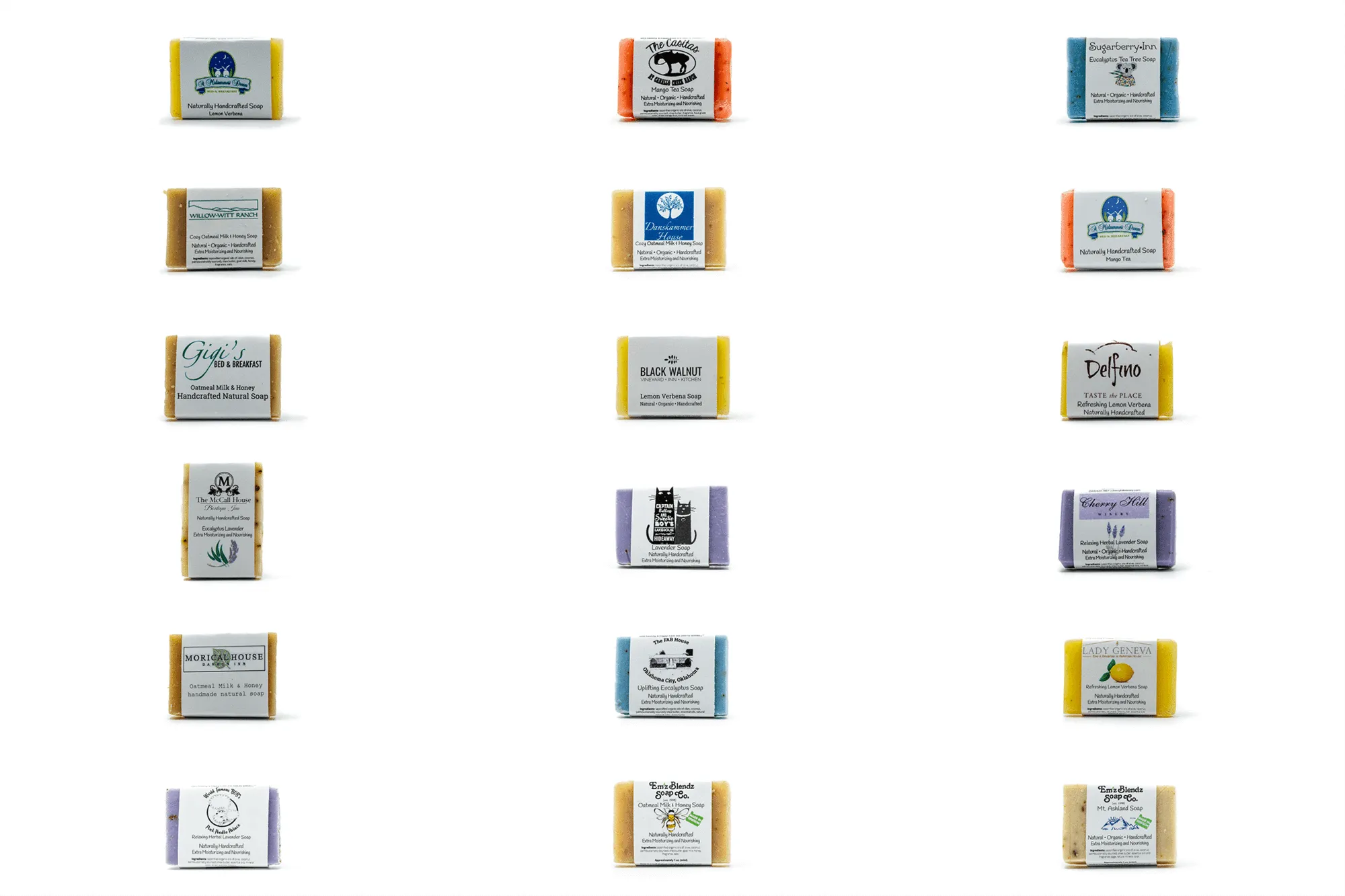 Guest Soap | Handcrafted Organic Boutique Hotel, Inn Guest Amenity Mini Soap Bars