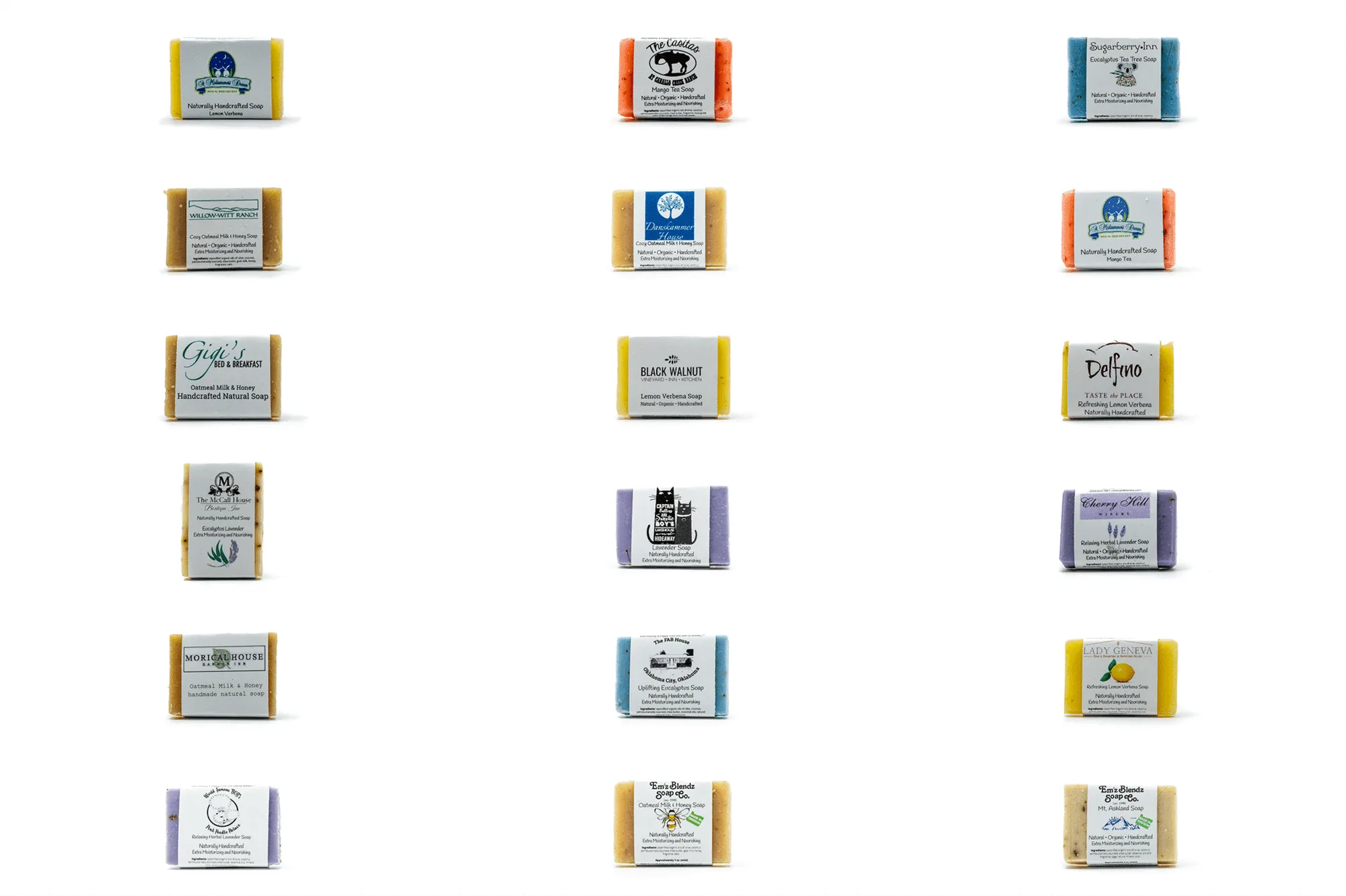 Guest Soap | Handcrafted Organic Boutique Hotel, Inn Guest Amenity Mini Soap Bars