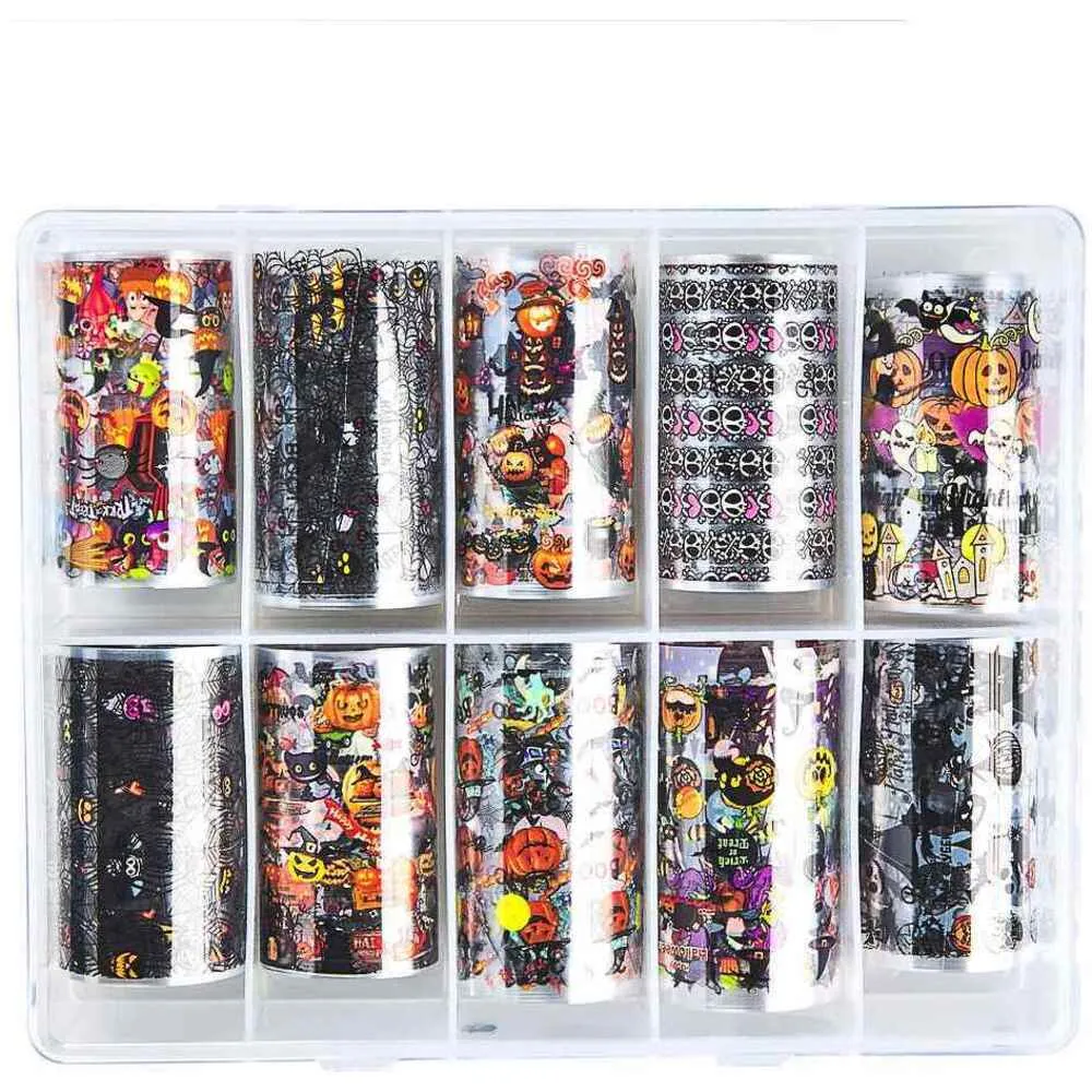 Halloween Transfer Foil Nail Art - Pack #1 - Pack