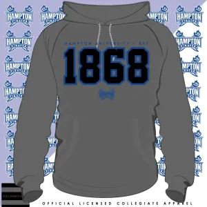 Hampton U | EST. 1868 Gray Unisex Hoodie (**)