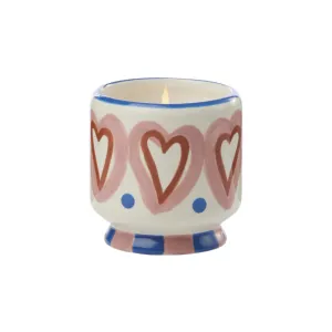 Hand Painted Heart Candle