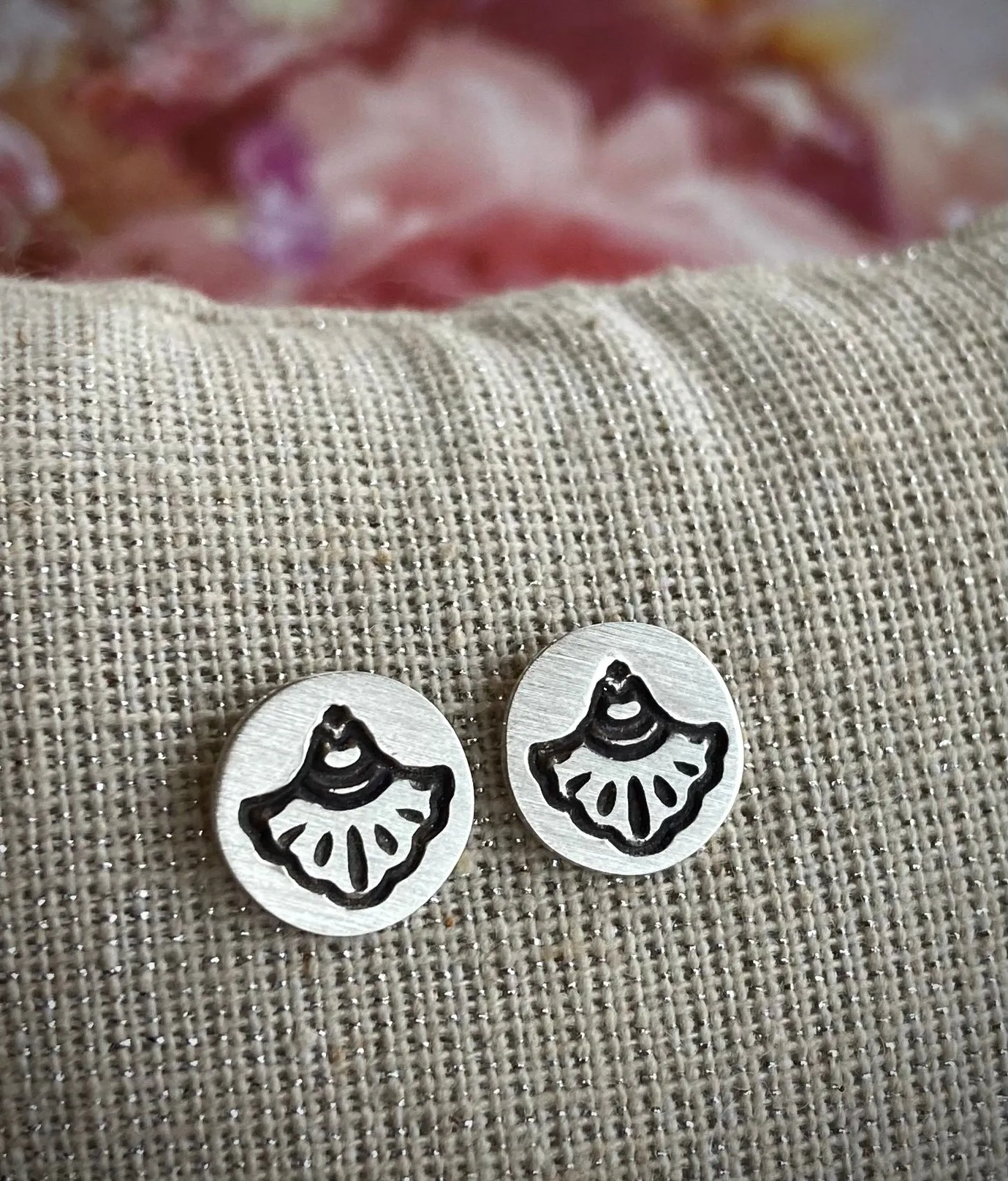 Hand Stamped Studs