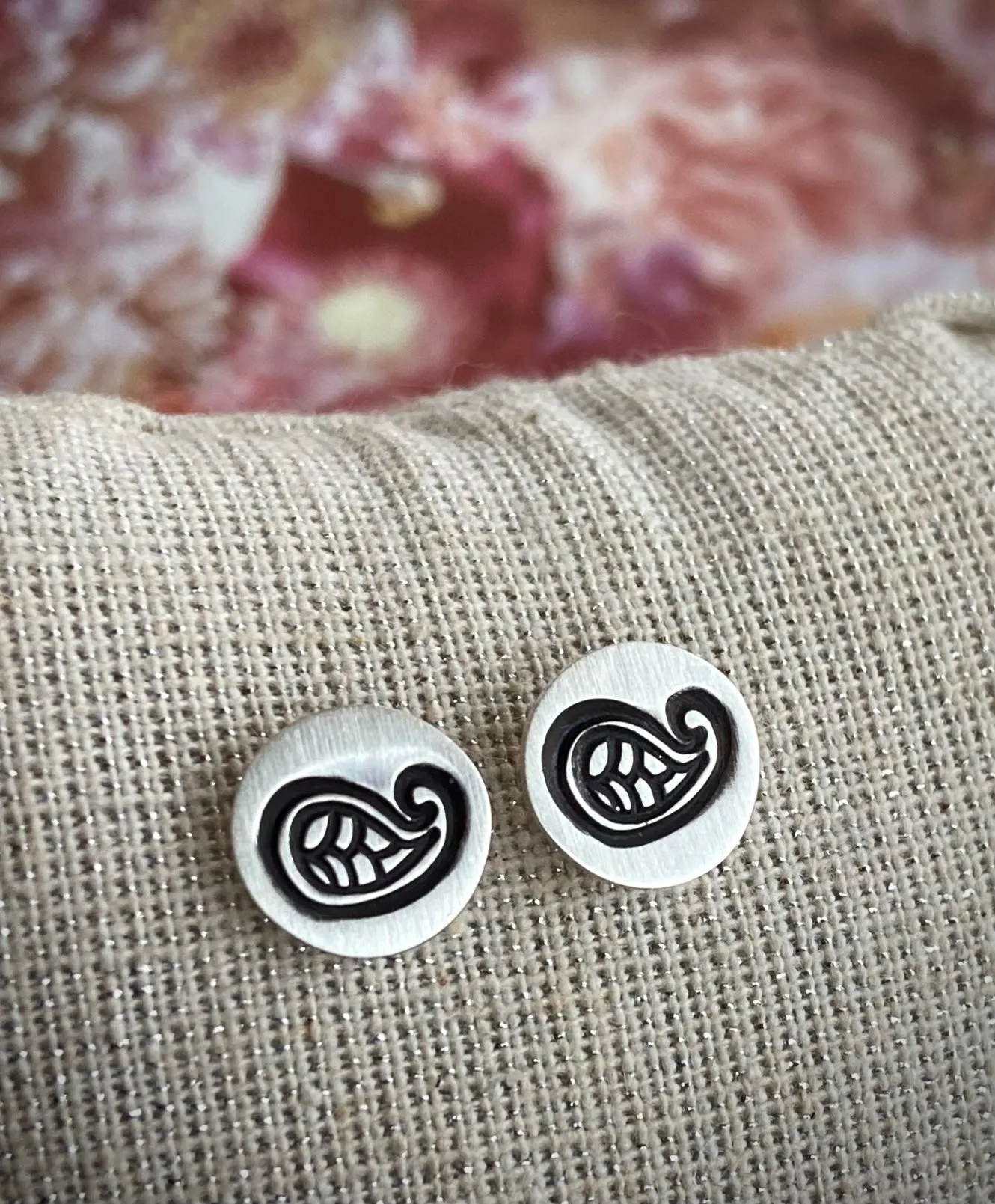 Hand Stamped Studs