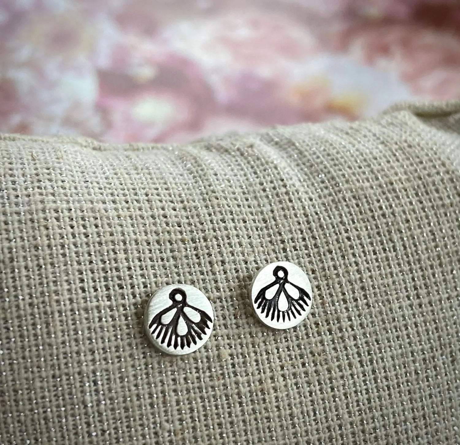 Hand Stamped Studs