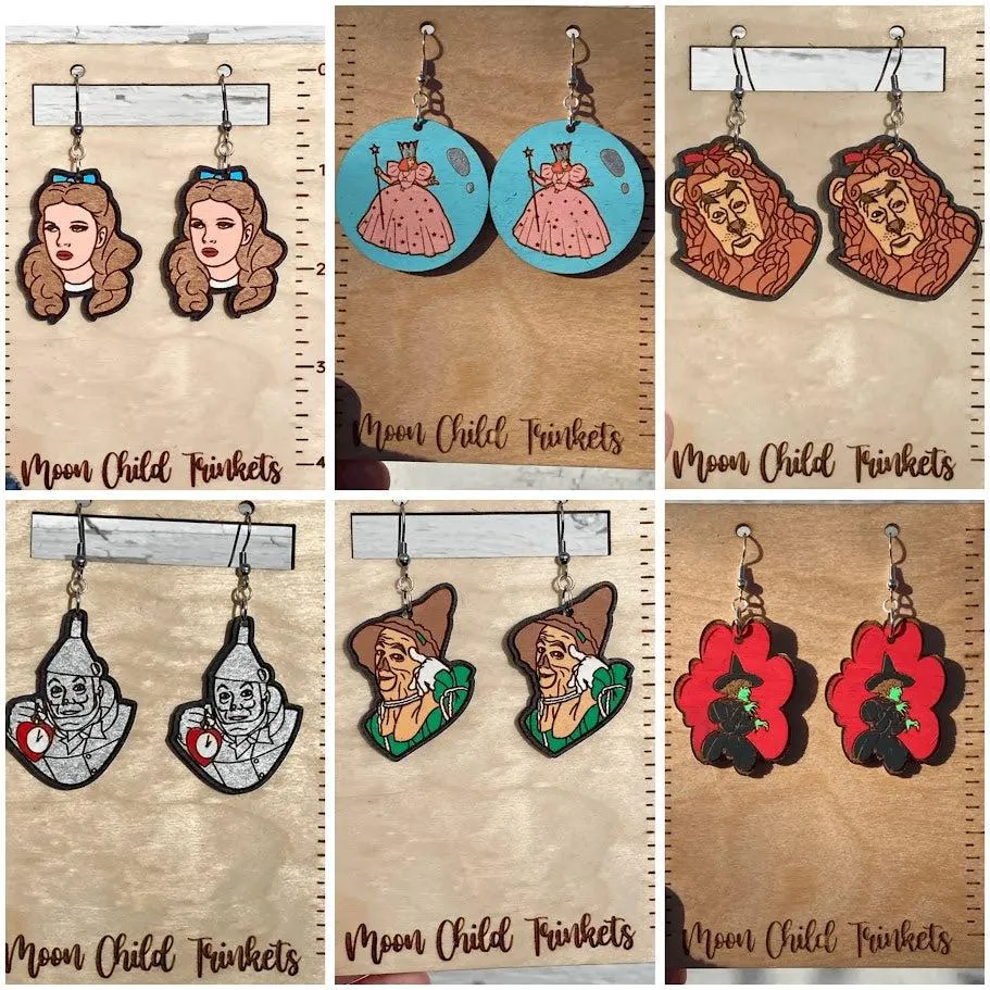 Handmade Wizard of Oz Inspired Earrings