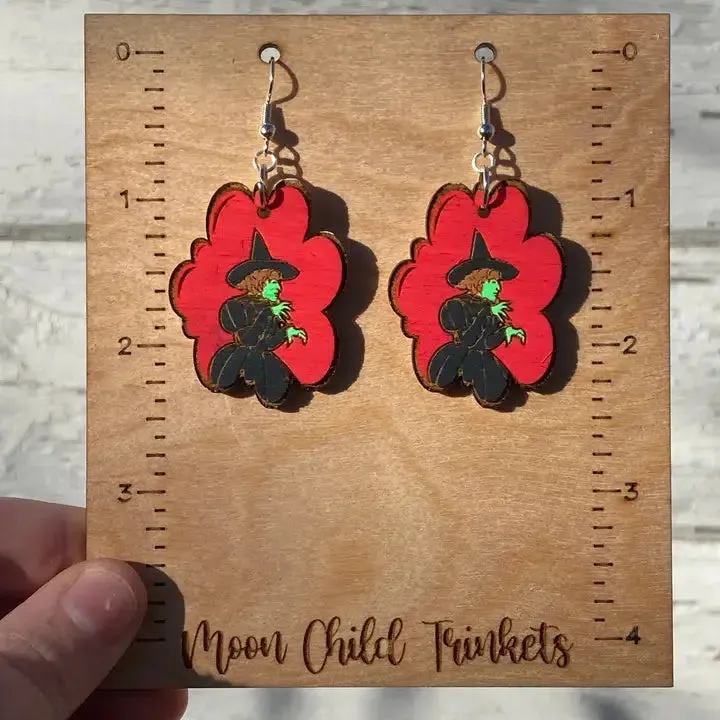 Handmade Wizard of Oz Inspired Earrings