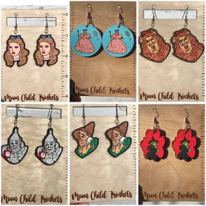 Handmade Wizard of Oz Inspired Earrings