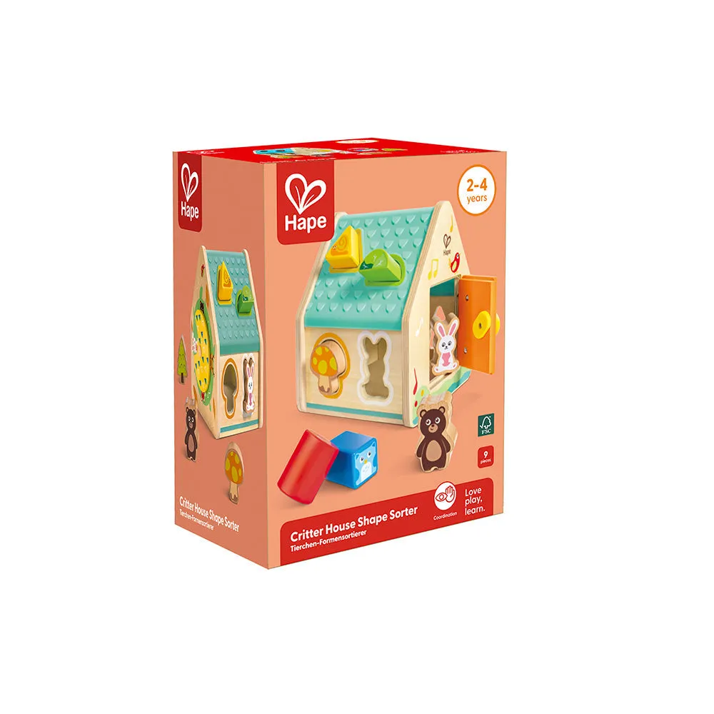 Hape Critter House Shape Sorter