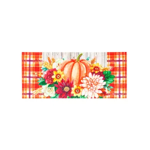 Happy Harvest Floral Pumpkins Sassafras Switch Mat