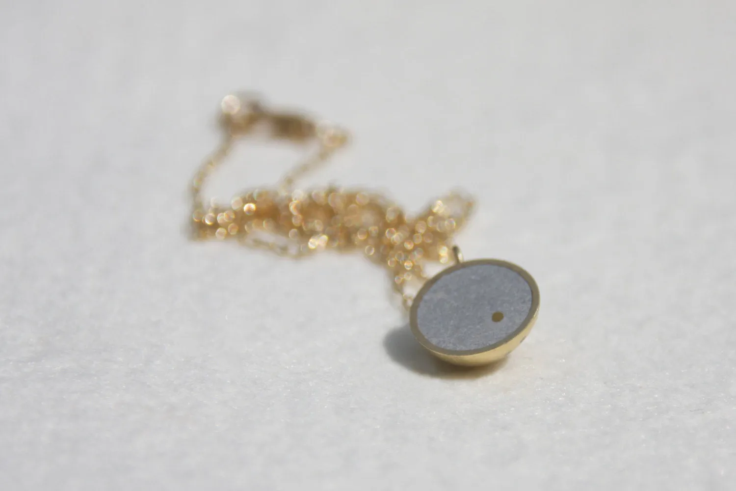 Hemisphere Gold Dangle minimalist earrings