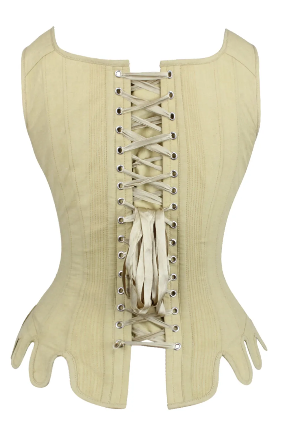 Historically Inspired 1600-1650 Cotton Overbust Corset