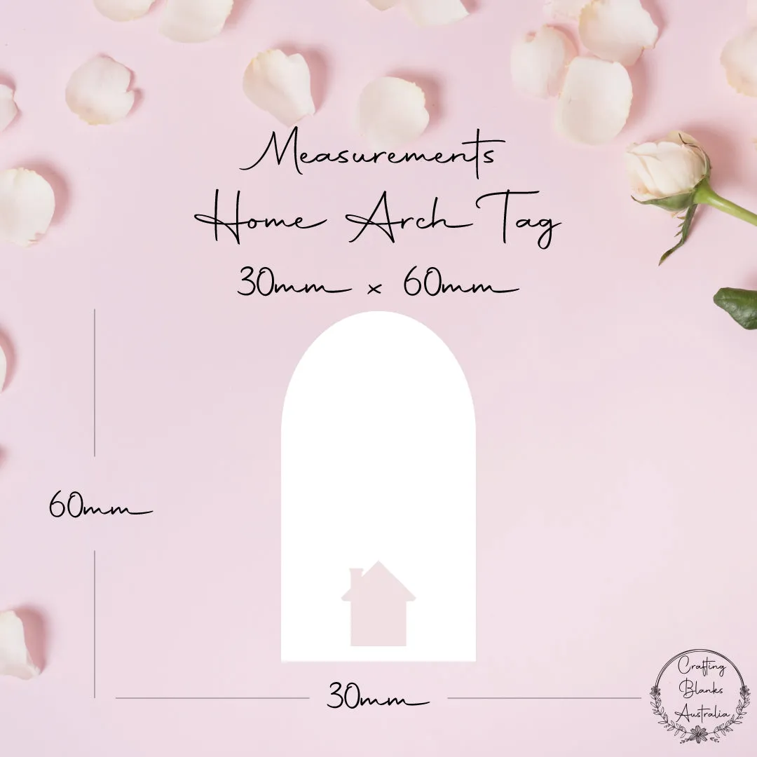 Home • Arch Blank Tag • 30mm x 60mm