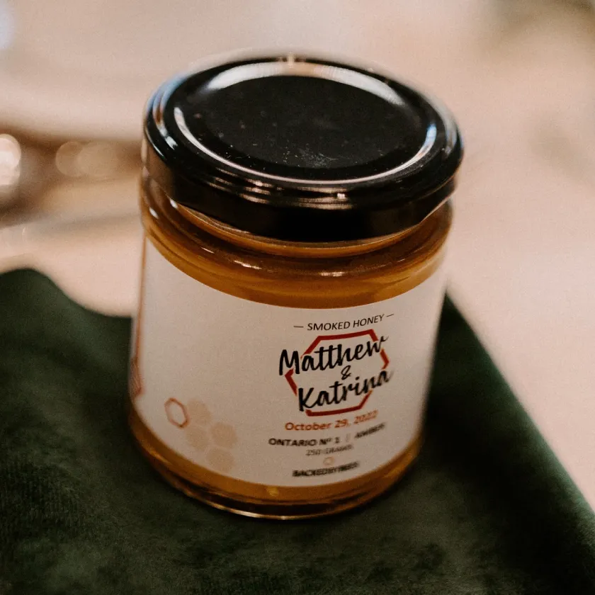 Honey Wedding Favour Labels