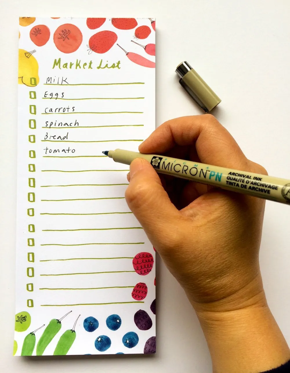 Honeyberry Studios Eat a Rainbow Market List