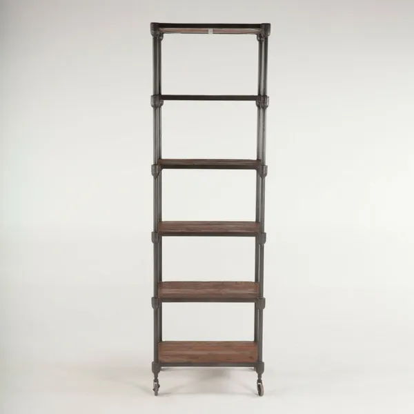 Hoover Mason Rolling Tall Bookshelf