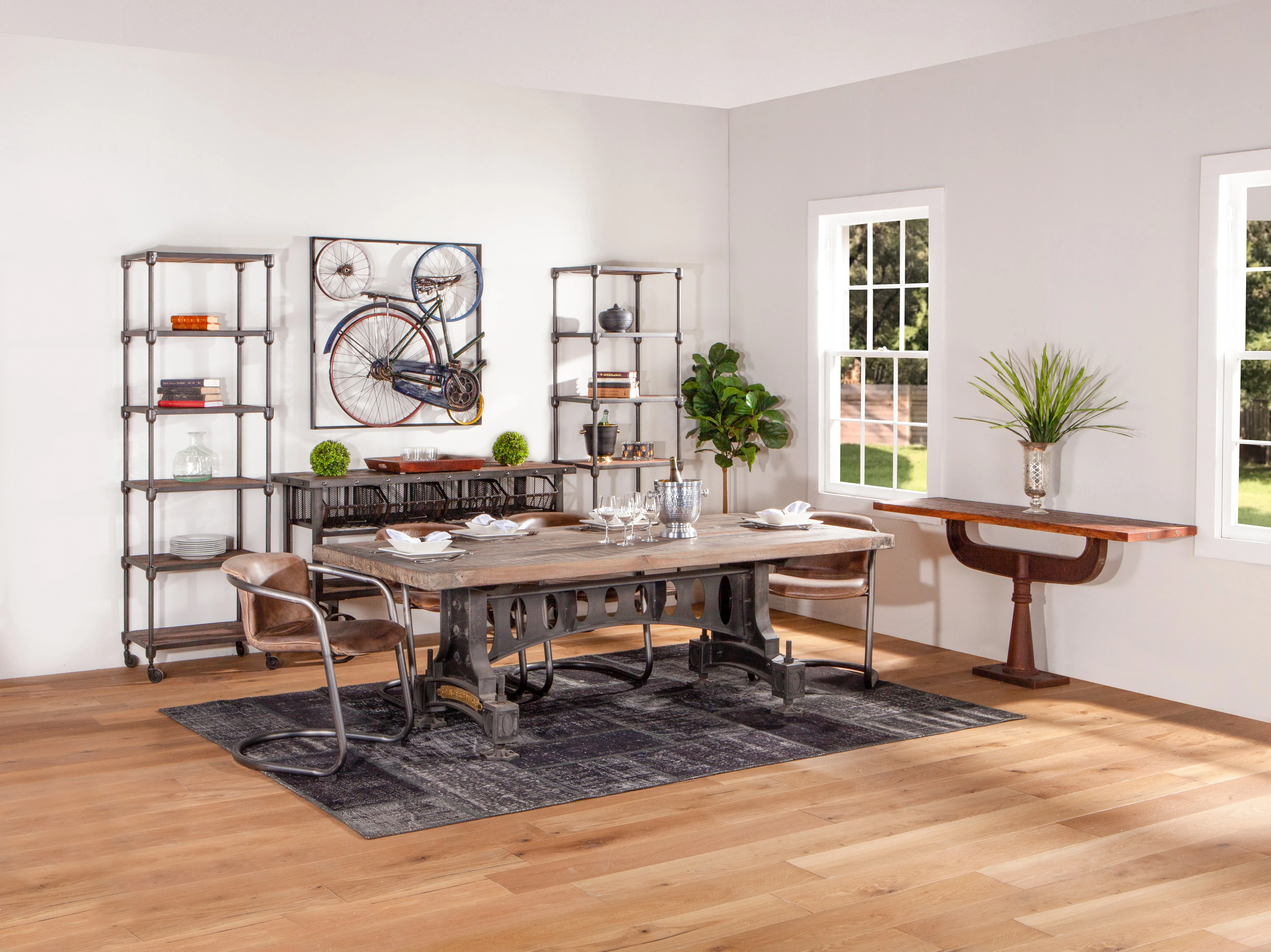 Hoover Mason Rolling Tall Bookshelf