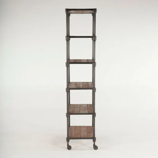 Hoover Mason Rolling Tall Bookshelf