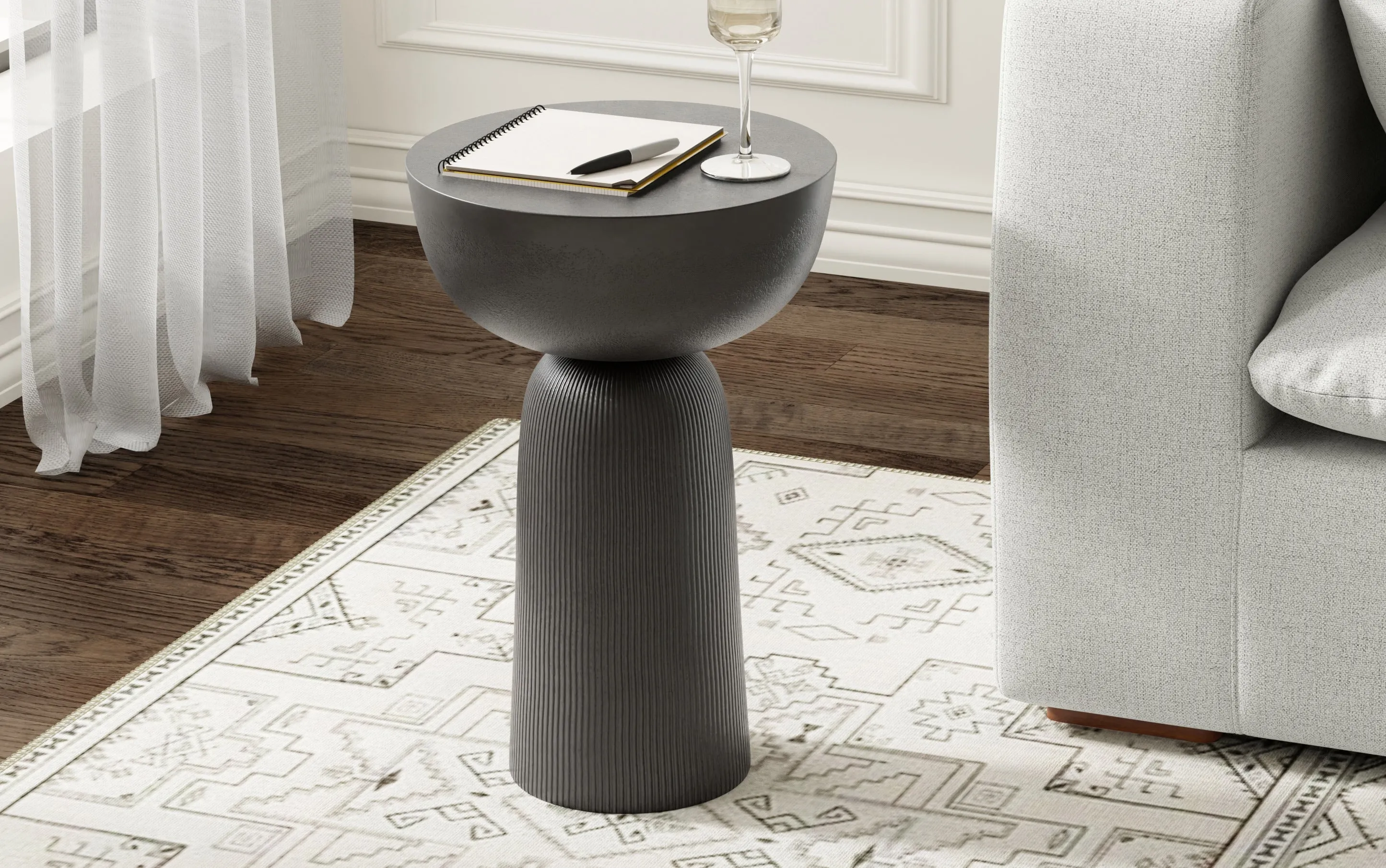 Hughes Cast Aluminum Side Table