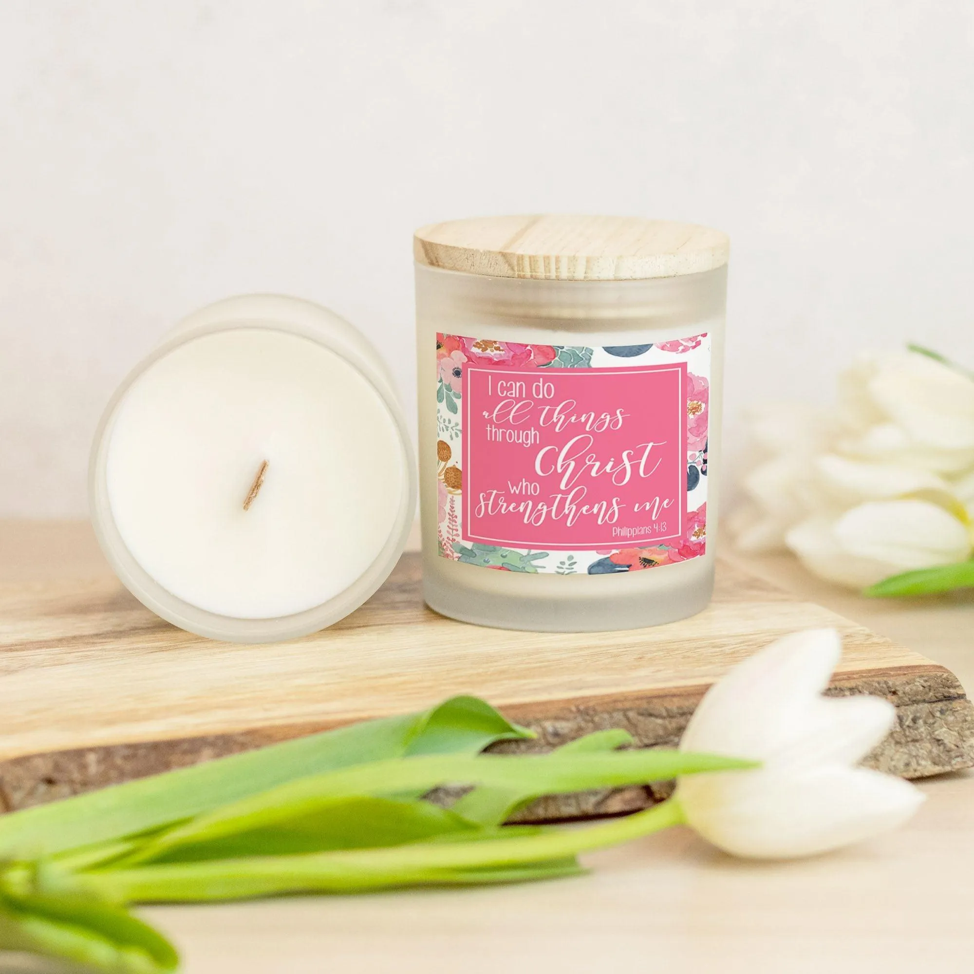 I Can Do All Things Through Christ Who Strengthens Me Candle