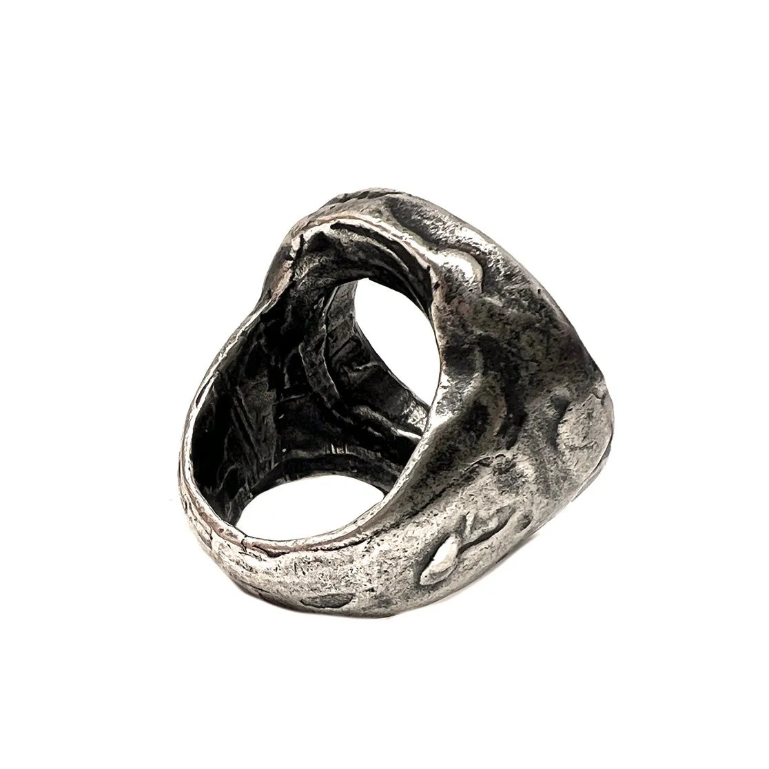 Infini Oxidized Sterling Silver Ring
