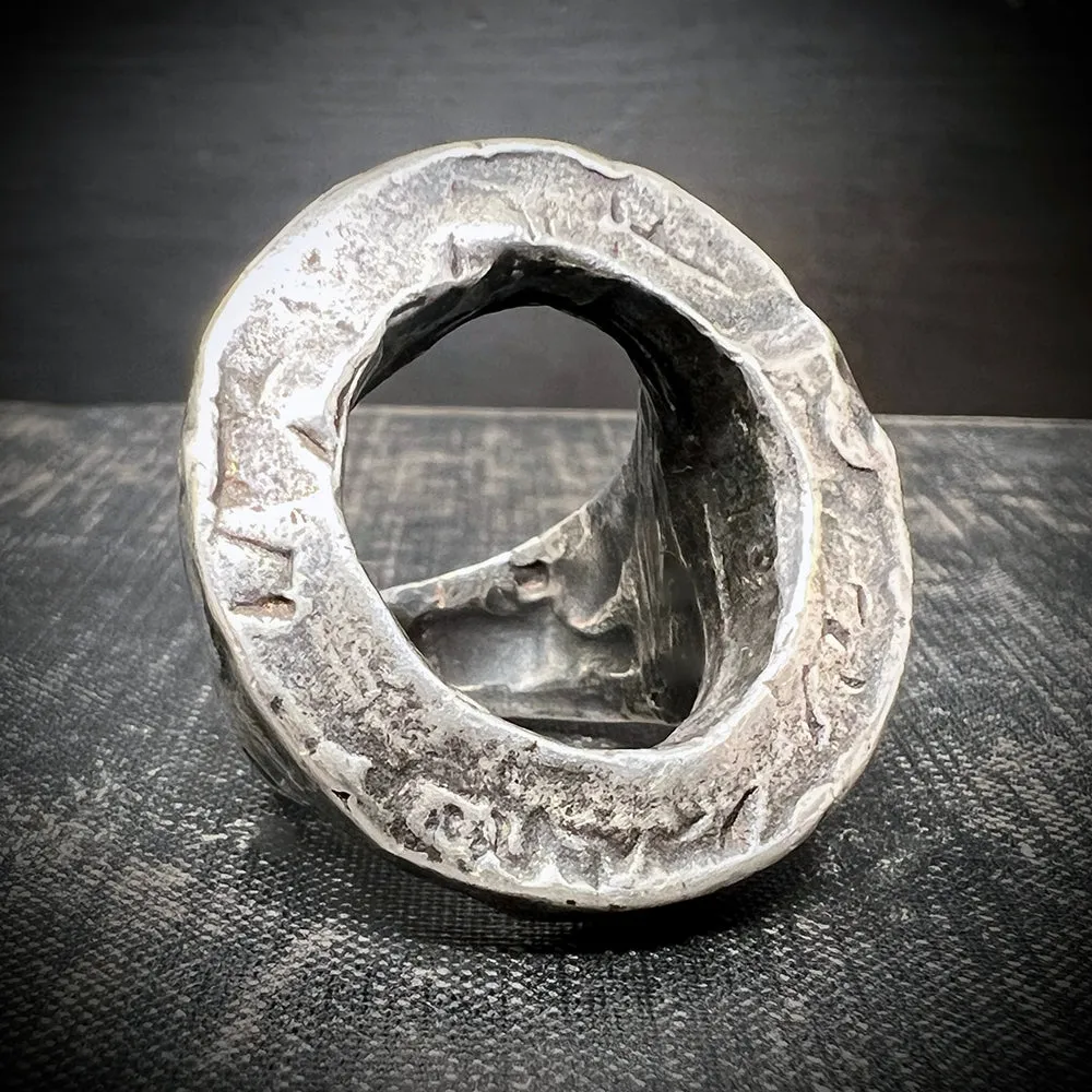 Infini Oxidized Sterling Silver Ring