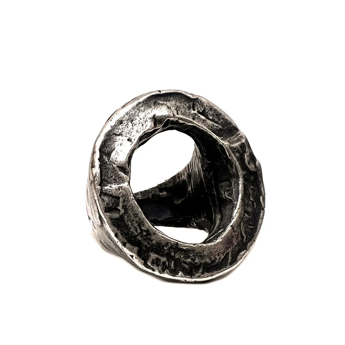 Infini Oxidized Sterling Silver Ring