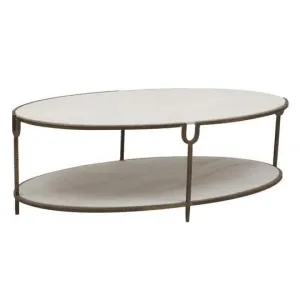 Iron and Stone Coffee Table