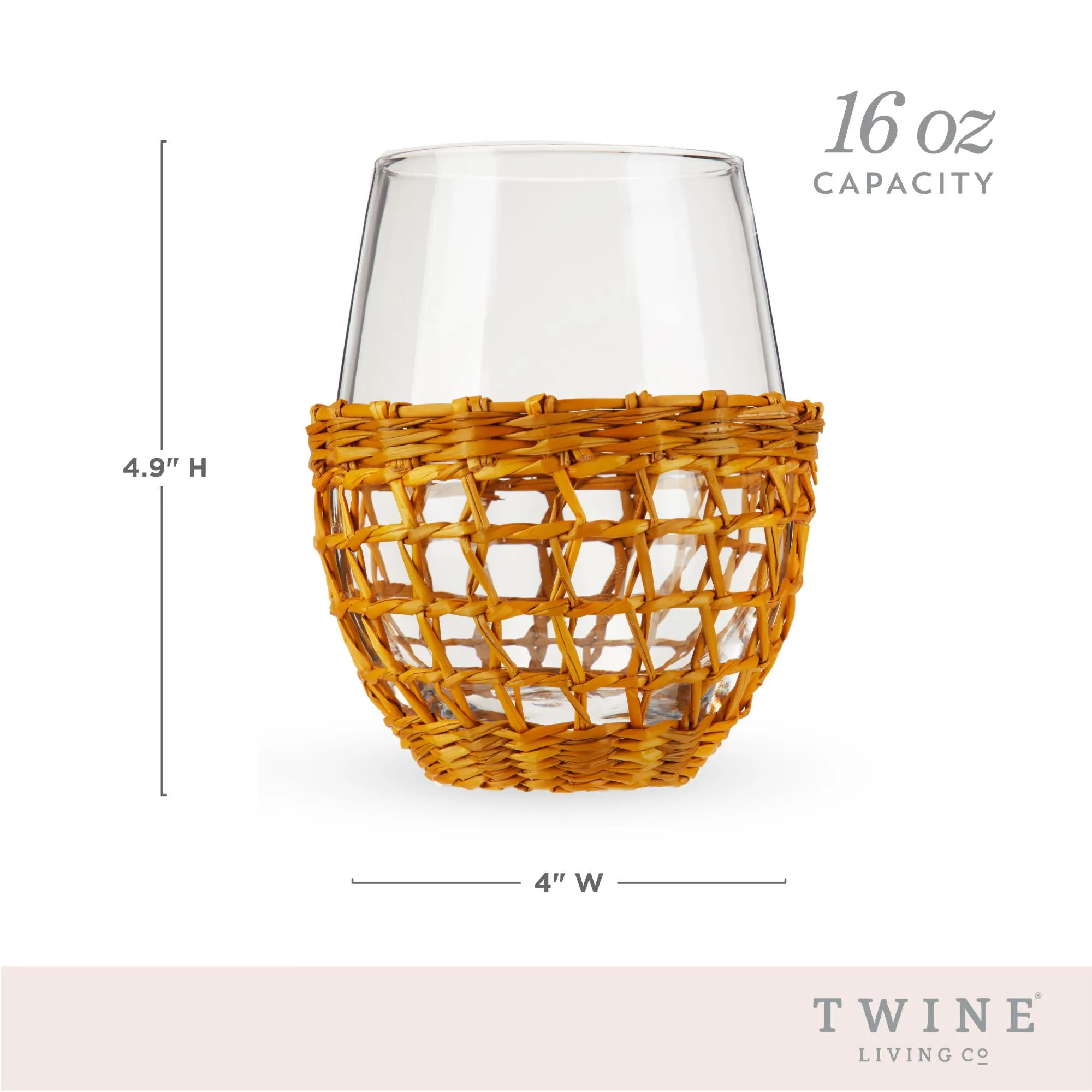 ISLAND CARAFE & STEMLESS WINE GLASS SET