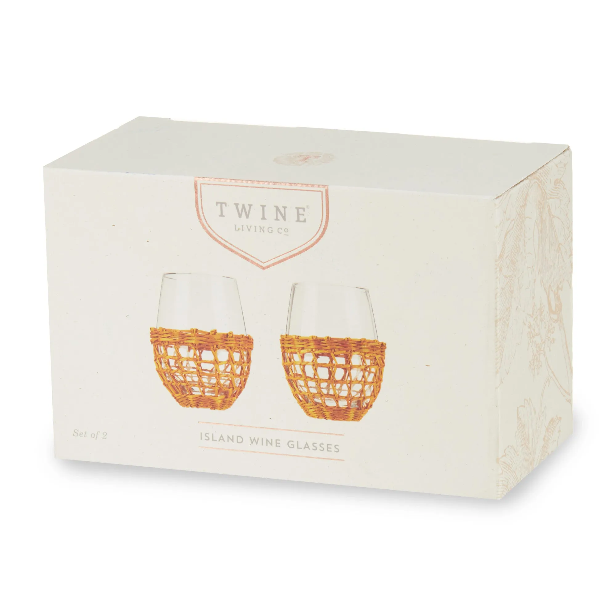 ISLAND CARAFE & STEMLESS WINE GLASS SET