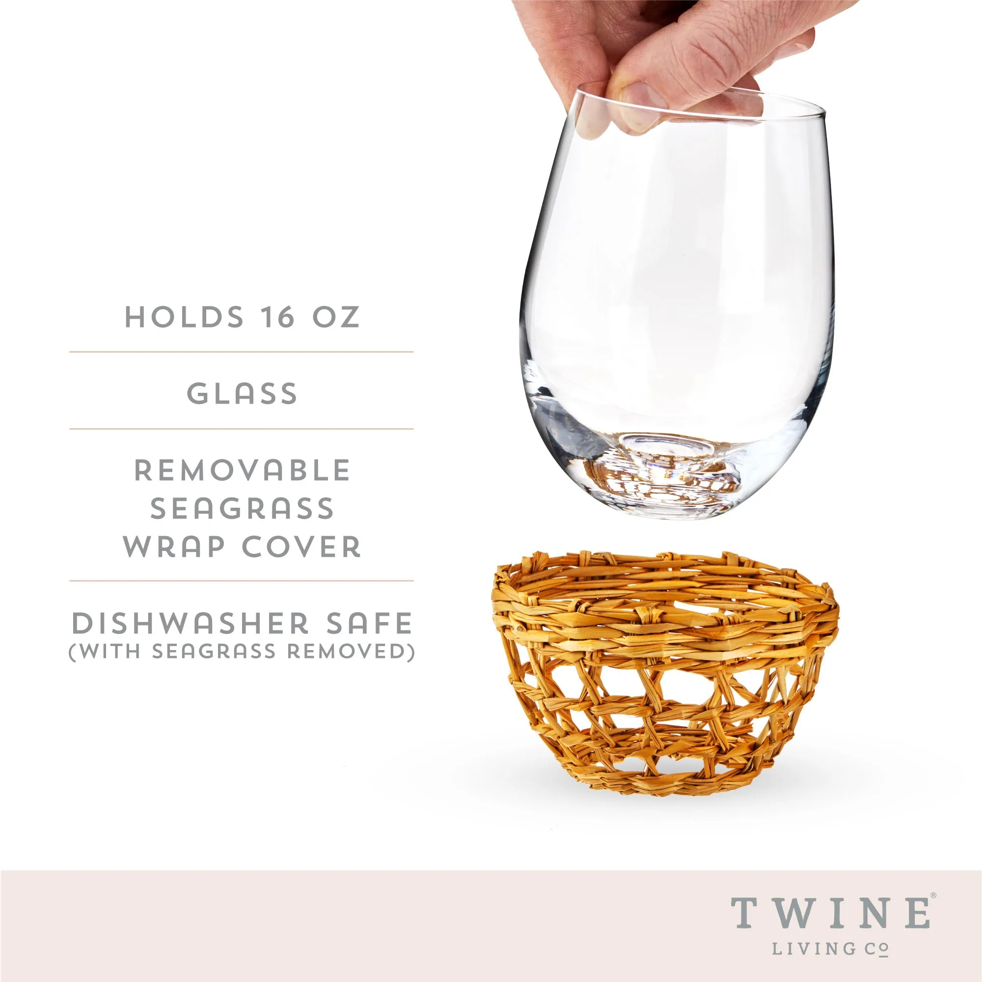 ISLAND CARAFE & STEMLESS WINE GLASS SET