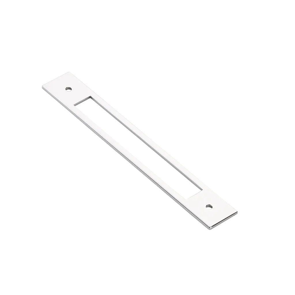 Jasper Cabinet Pull Handle - Cabinet Mount - 6" Brass/Polished Chrome