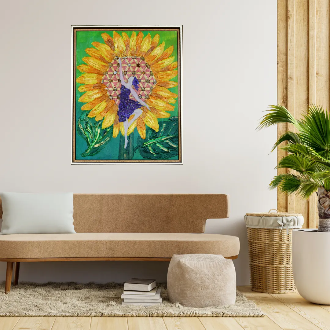Joyce, the Sunflower Fine Art Print