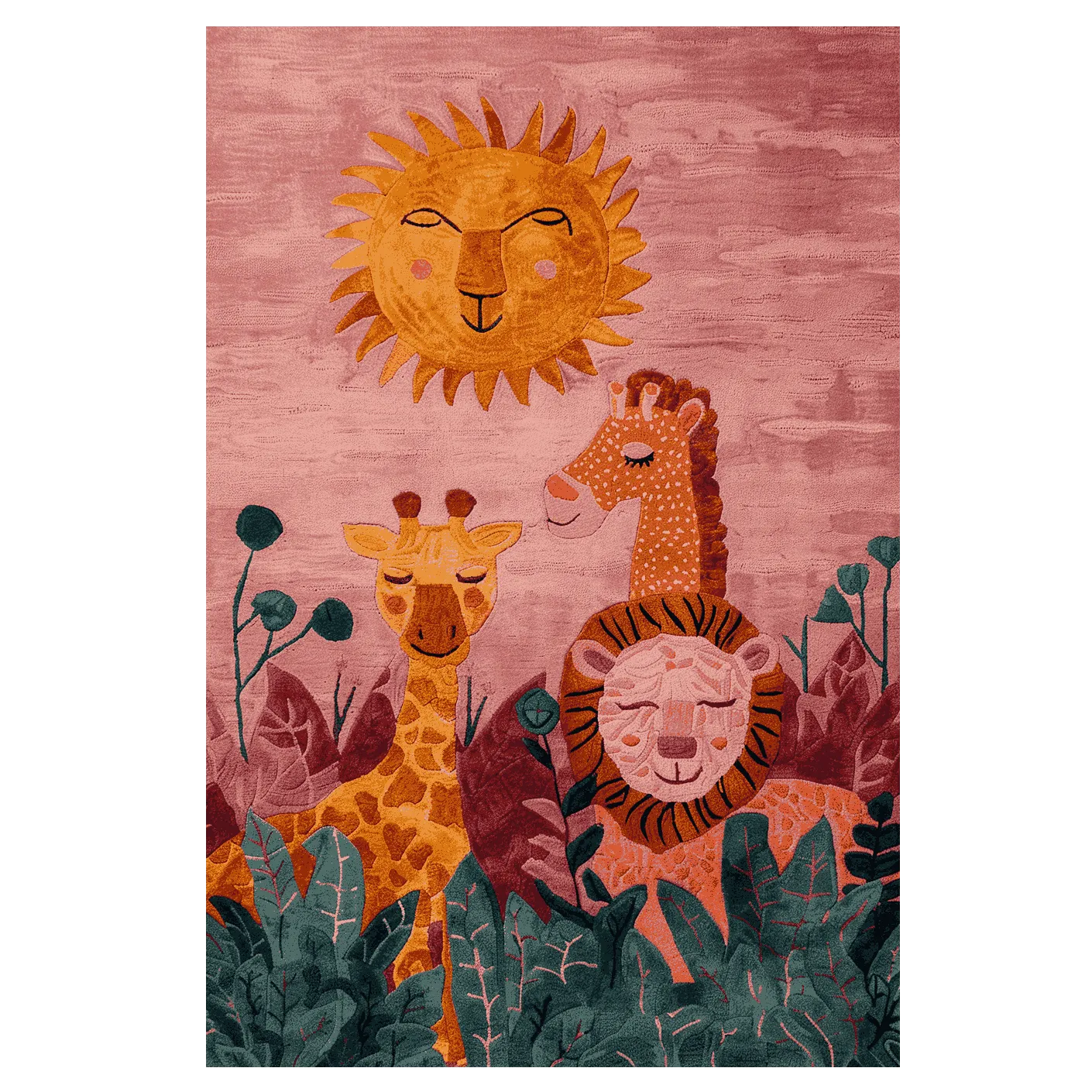 Jungle Smiles Hand Tufted Rug