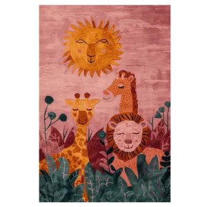 Jungle Smiles Hand Tufted Rug