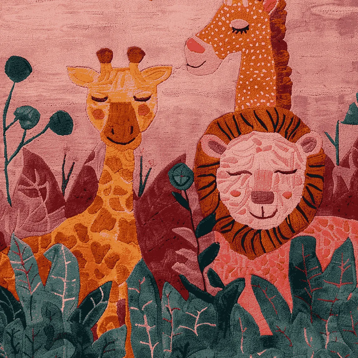 Jungle Smiles Hand Tufted Rug