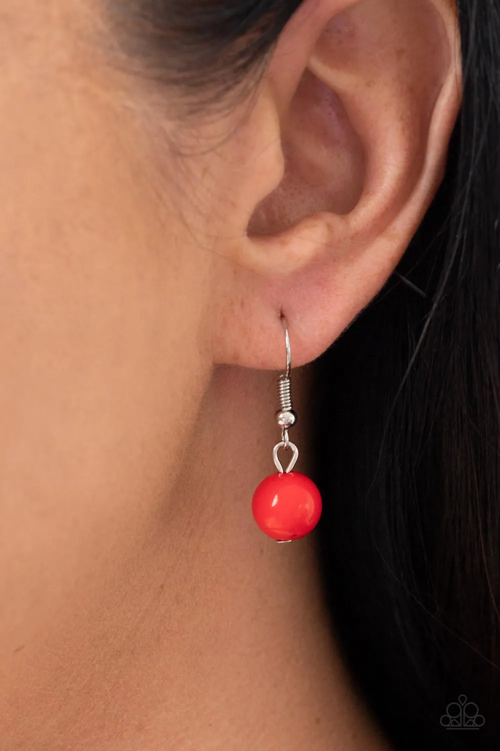 Kite Flight - Red Necklace - Paparazzi Accessories